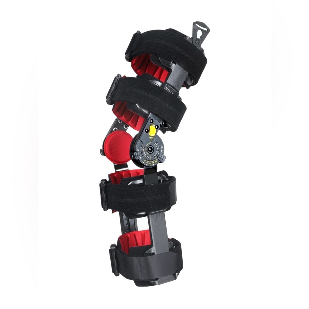 ROM Hinged Knee Brace, Adjustable Post-Op Support for ACL/MCL/PCL Injuries
